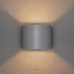 Aplică LED de exterior Brilagi RONDO LED/6W/230V gri IP54