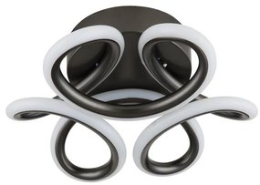 Plafonieră LED Globo 67386-24A MELISAND LED/24W/230V d. 26 cm negru