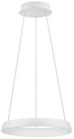 Lustra circulara aluminiu alb LED CCT OVIA 45cm