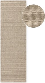 Covor tip traversă bej țesut manual din lână 80x250 cm Camden Parker – Ted Baker