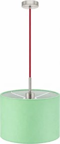 Eglo - Lustru LED suspendat pe cablu TUNJA 1xE27/60W/230V Ø 20 cm verde/roșu