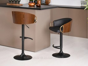 Scaun Elviria H (nuc închis + negru). Promo -15%. 1110665