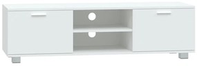 vidaXL Comodă TV, alb, 140x40,5x35 cm, lemn prelucrat