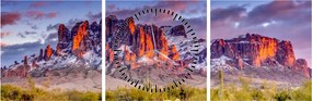 Tablou - Munții din Arizona (cu ceas) (90x30 cm)