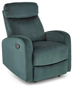 Fotoliu recliner Wonder velvet verde H98 cm