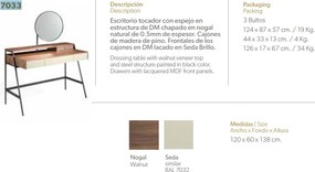 Masa machiaj eleganta design LUX Inna AC-BRT1701-1