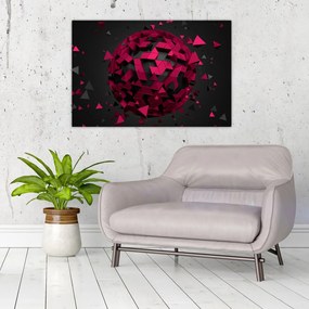 Tablou cu abstracție 3D (90x60 cm)