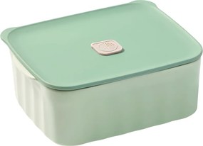 Cutie alimentara ceramica Buydeem CT1006-CG, 810 ml, 17x20.5 cm, Pana la 230°C, Compatibila cuptor si cuptor cu microunde, Verde