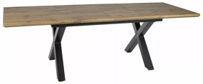 Masa extensibila Xaviero II stejar artizan/negru L160-240xl90 cm