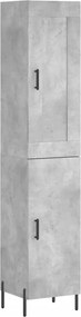 vidaXL Dulap înalt, gri beton, 34,5x34x180 cm, lemn prelucrat