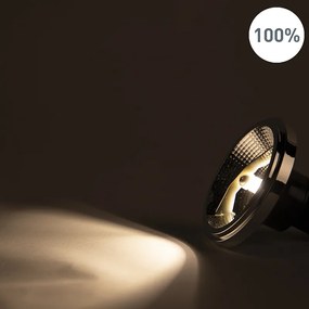 Set de 5 becuri LED reglabile GU10 AR111 11W 810lm 2700K