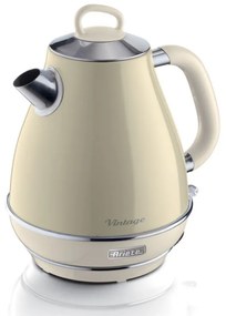 Cana electrica VINTAGE 2869/03, 2000W, 1,7 L, Filtru detasabil, Fereastra de apa, 360C° bază fara fir, Bej
