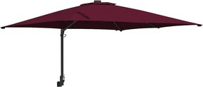 vidaXL Parasol de Grădină Roșu Bordeaux 248,5 x 247,5 x 160 cm