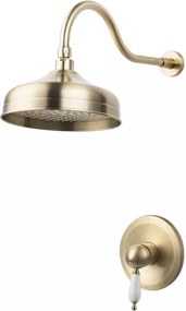 Sistem de dus incastrat FDesign Lacrima bronz periat