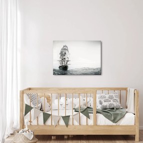Tablou - O navă care navighează pe ocean (70x50 cm)