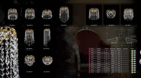 Spot tavan fals Cristal Bohemia Exclusive diam.12cm SPOT 12 CE