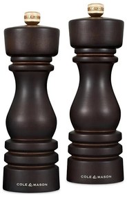 Set de râșnițe pentru sare și piper Cole&Mason LONDON 2 buc. 18 cm fag/maro