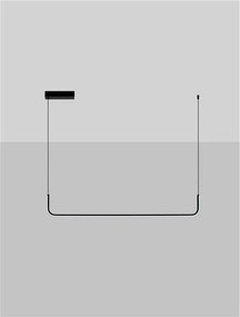 Lustra LED suspendata stil minimalist liniar STRITA L-101cm
