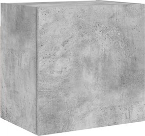 vidaXL Comodă TV de perete, gri beton, 40,5x30x40 cm, lemn prelucrat