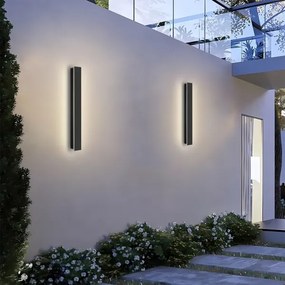 Brilagi - Aplica LED de exterior LINEAR LED/12W/230V 4000K IP65 neagră