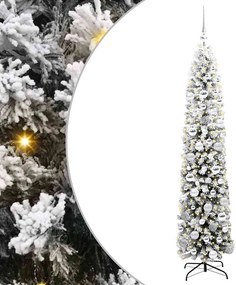 vidaXL Brad de Crăciun artificial Verde 180 cm PVC și oțel și plastic