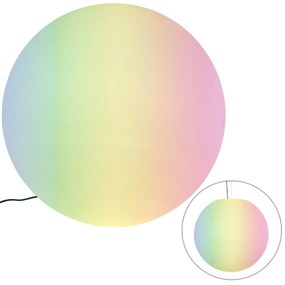 Lampă inteligentă de exterior albă 77 cm IP65 inclusiv LED - Nura