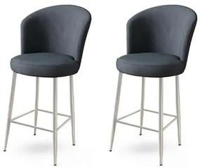 Set de scaune de bar Fora Anthracite, 2 buc., 2 buc.