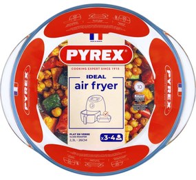 Pyrex Vas rotund din sticlă pentru cuptor, 2,3 l,26 x 23 x 8 cm, 2,3 l