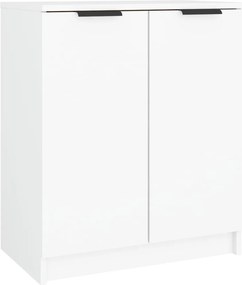 vidaXL Pantofar, alb, 59x35x70 cm, lemn prelucrat