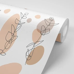 Tapet autoadeziv natura moartă minimalistă ale plantelor