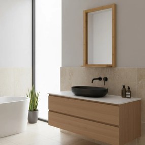Oglinda de perete B043 NAT, bambus, M