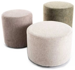 Set 3x taburet Caen, mix bej / maslinie