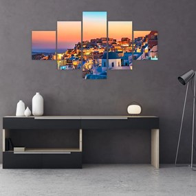 Tablou - Santorini în amurg (125x70 cm), în 40 de alte dimensiuni noi