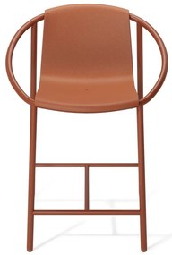 Scaun de bar cărămiziu din plastic 90 cm Ringo – Umbra