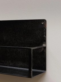 Raft negru, din metal, L100cm, Ferrum