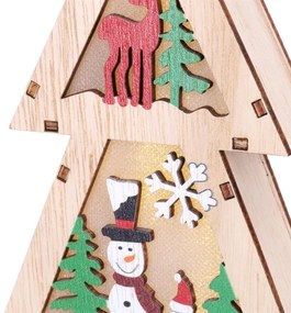 Brilagi - Brăduț LED de Crăciun, 2xAA