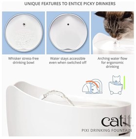 Fântână pentru pisici ø 22 cm Catit Pixi - Plaček Pet Products