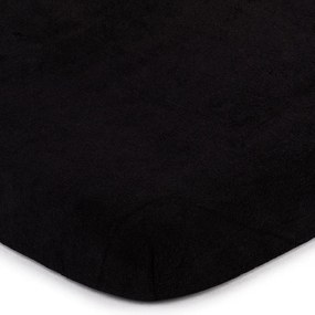 Cearsaf de pat 4Home, din frotir, negru, 180 x 200 cm, 180 x 200 cm