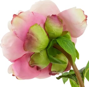 Buchet artificial LUX din 48 de bujori roz, Peonies