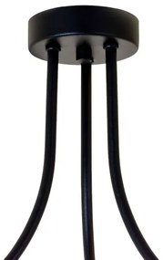 Lustră aplicată QUEEN 3xE27/15W/230V neagră