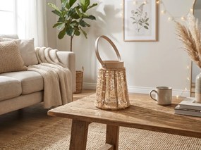 Lampa cu sclipici CONE GLAM 26 cm, natural
