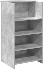 vidaXL Birou de recepție Gri beton 55x50x103,5 cm Lemn prelucrat