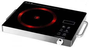 Plita cu infrarosu Elite EFP-1254M, 2200W, Control prin senzor, Afisaj LED, Timer, Negru/mat