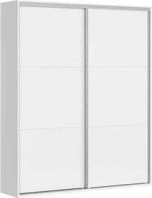 Dulap FLEX, alb, PAL, cu 2 usi, 180x45x218 cm