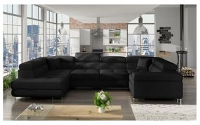 Colțar Letto 340cm negru