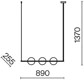 Lustră pe tijă Maytoni MOD221PL-03BS ERICH 3xE14/40W/230V cupru