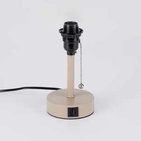 Brilagi - Lampă de masă TABLON cu port USB, 1xE27/25W/230V, bej