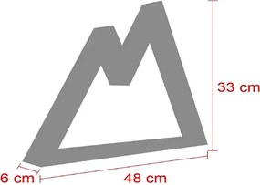 Raft de perete din lemn ,seria wood, Homs, natural, 48 x 33 x 6 cm,700134