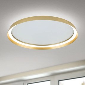 Plafoniera LED design circular MASCA D-60cm auriu mat