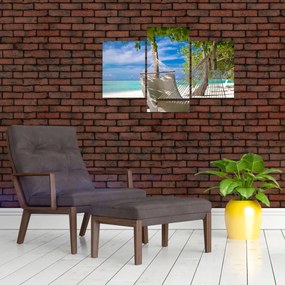 Tablou - Hamac pe plajă (90x60 cm)